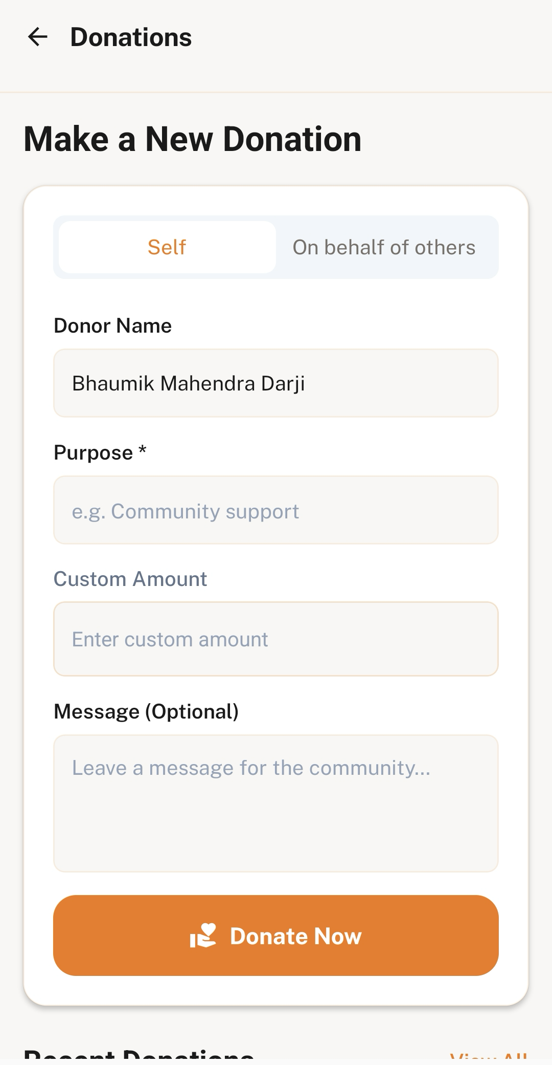 Donations
